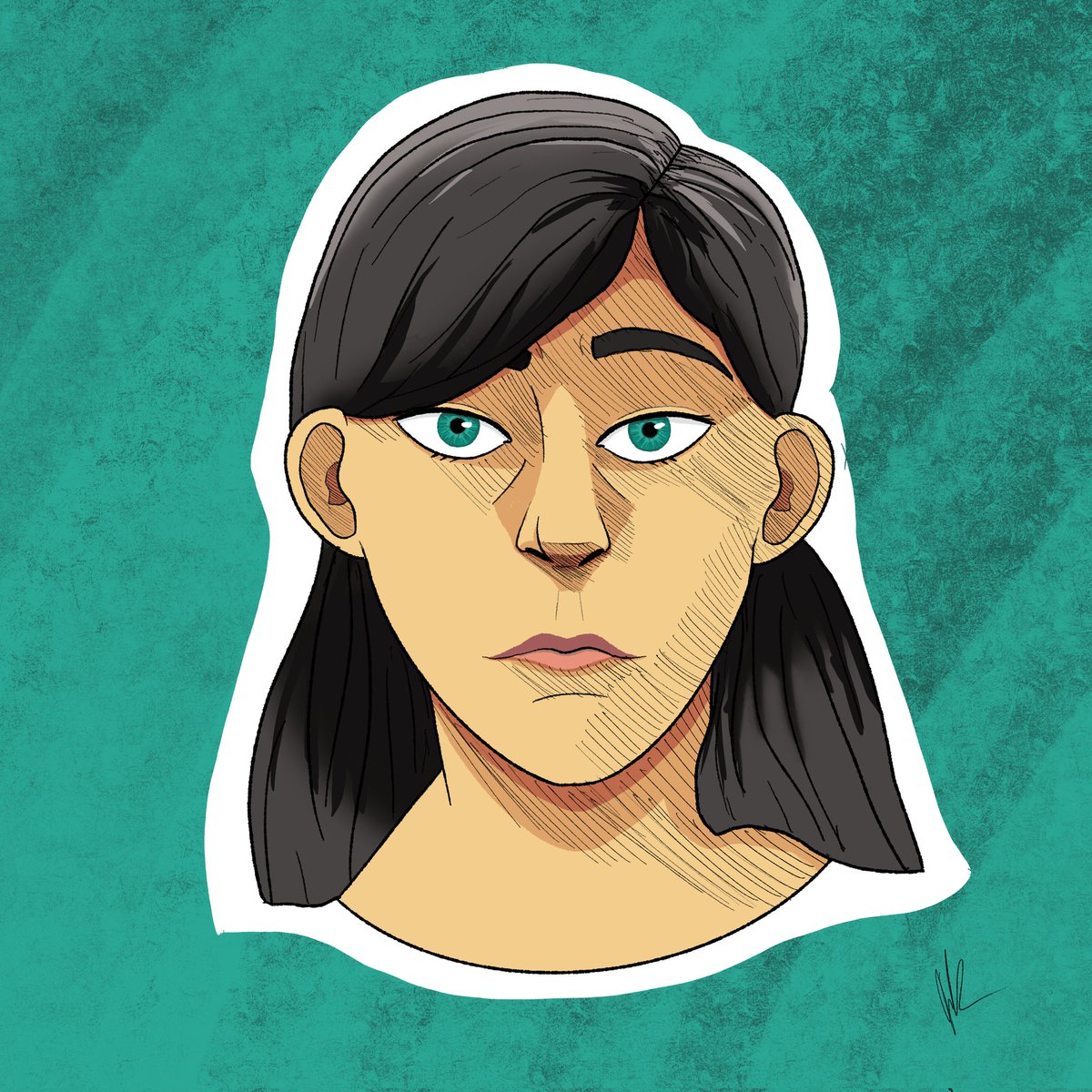 Glass_Muffin's tweet photo. Face practice. Liked exploring different brushes for this one https://t.co/y03ijX0dka
