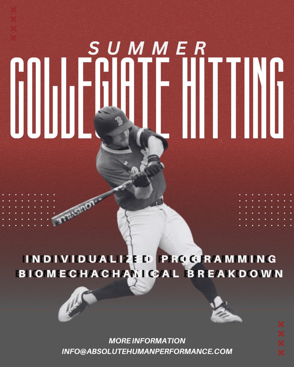 ABHPerformance's tweet photo. College hitters! Want to take your game to the next level? We’d love work with you this summer. 

#DevotedToDrivenAthletes https://t.co/qm4Bg4OSMk