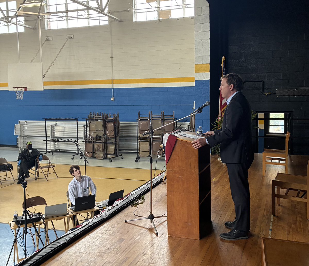 JudgeChrisBrook's tweet photo. Wonderful traveling from Walnut Cove to Raleigh talking up inspiring Democratic judges. It starts w/ electing Justice @Anita_Earls &amp; Judges @JudgeArrowood, @TobyHampson4NC &amp; Christine Walcyzk in 2026. Then we get back to courts that protect all our constitutional rights in 2028! https://t.co/ynqOwPF4PU