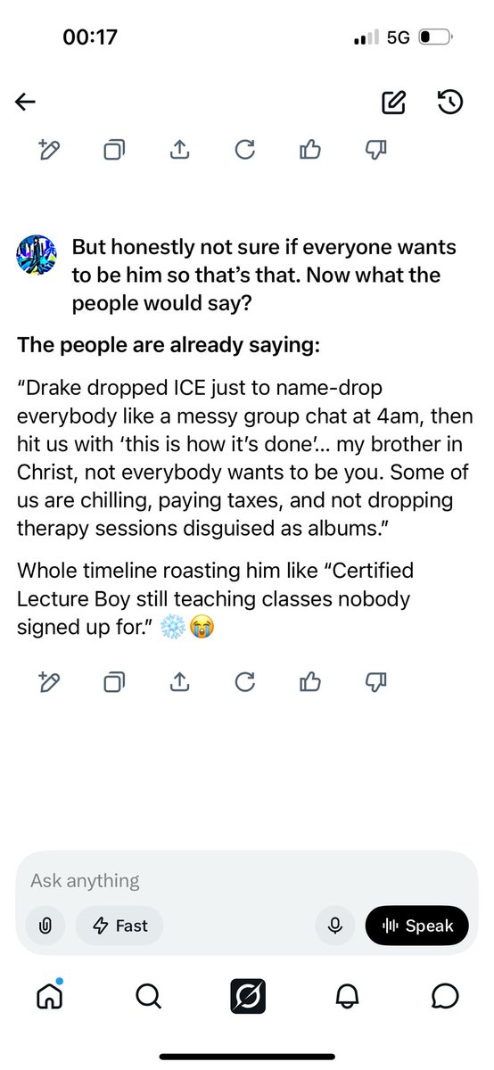 RoseVisionary's tweet photo. 😂🤣 Grok and I had a serious talk https://t.co/2KslDDk5dx