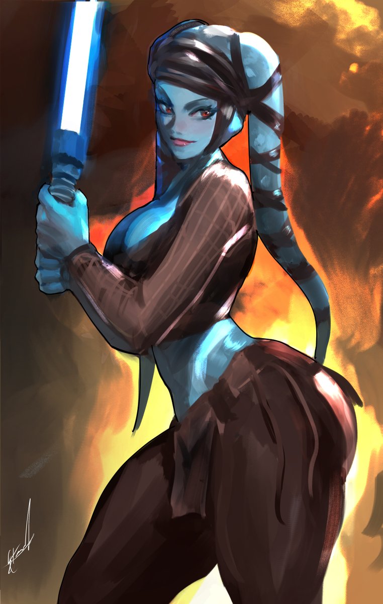 Stanbl7's tweet photo. Aayla Securaa Star Wars commissions open :) https://t.co/Hf8Jz8wemu