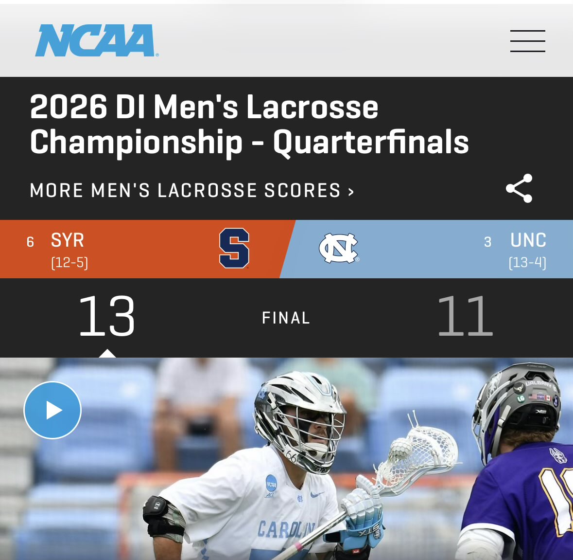 dave_rotell's tweet photo. SU LAX winning old school today!!! Awesome!!! 
🔥🍊🔥 @CuseMLAX https://t.co/zNysCwnxn2