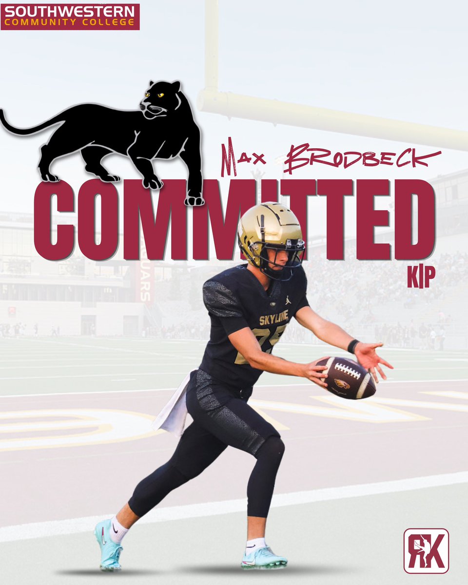 MaxBrodbeck15's tweet photo. Glad to announce my commitment to Southwestern College! https://t.co/3rNv13ApZi