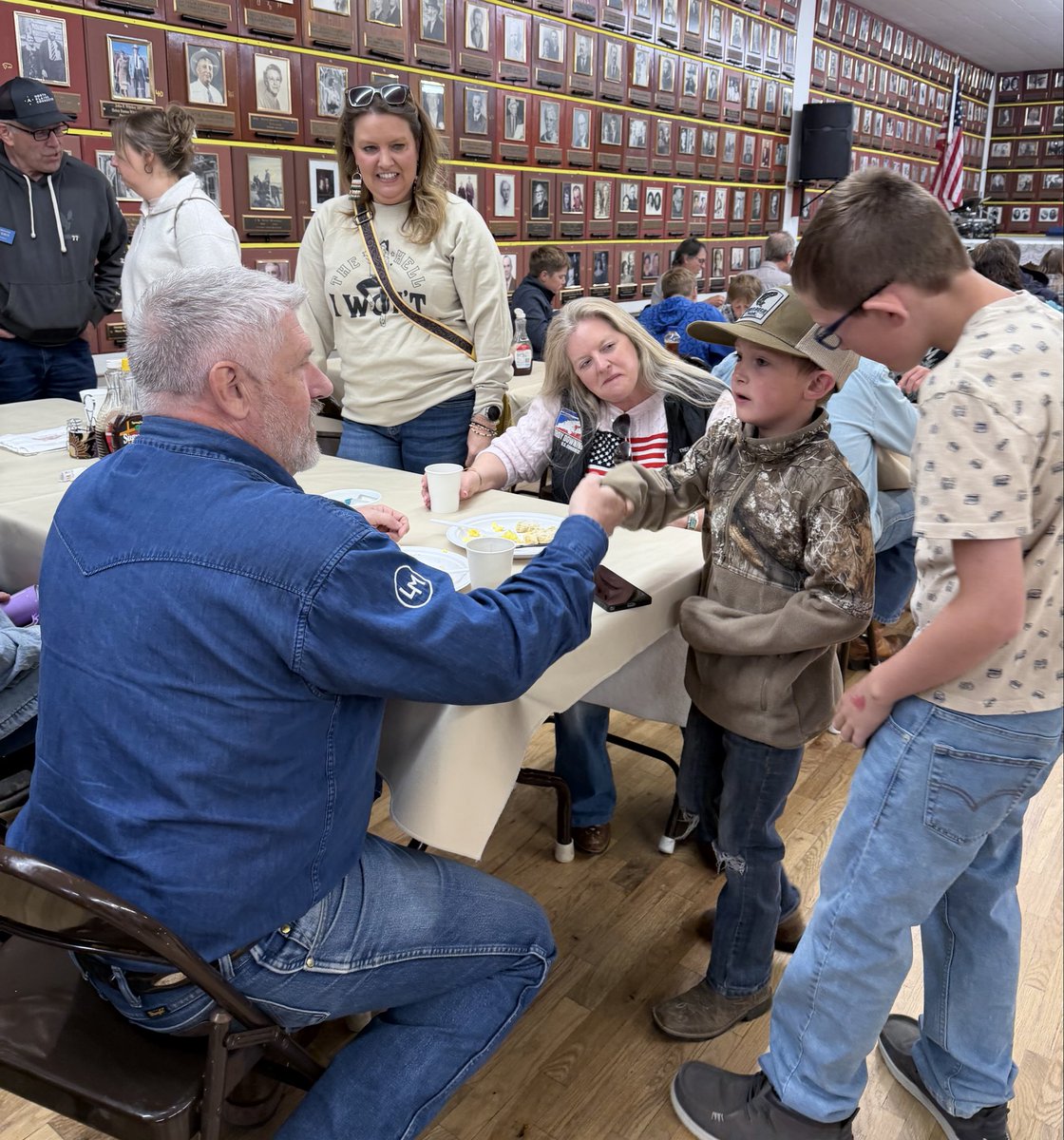 DowningForMT's tweet photo. The World Famous Miles City Bucking Horse Sale never disappoints. Great catching up with friends and supporters while celebrating a true Montana tradition. https://t.co/p3JtVDCvgp