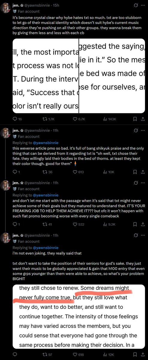 HYBE censors gay people tweet media