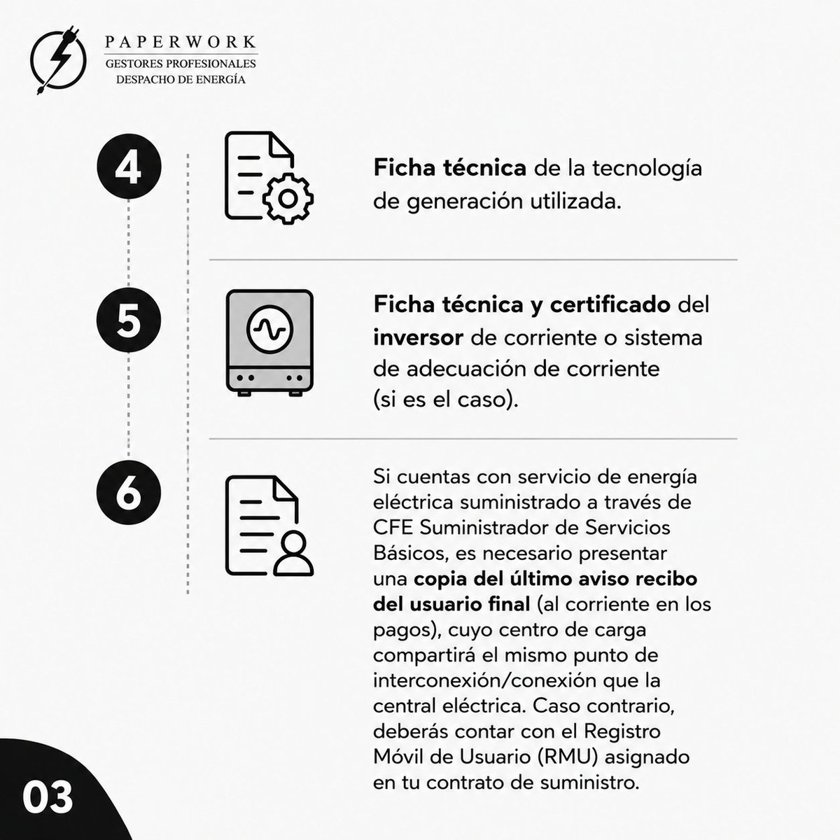 PaperworkEnergy's tweet photo. ⚡ ¿Quieres interconectar tu sistema solar con CFE pero no sabes por dónde empezar?

Uno de los errores más comunes es no contar con la documentación correcta, lo que puede retrasar o incluso frenar tu proceso de interconexión. 🚫📄 https://t.co/AhhDdLhK4l