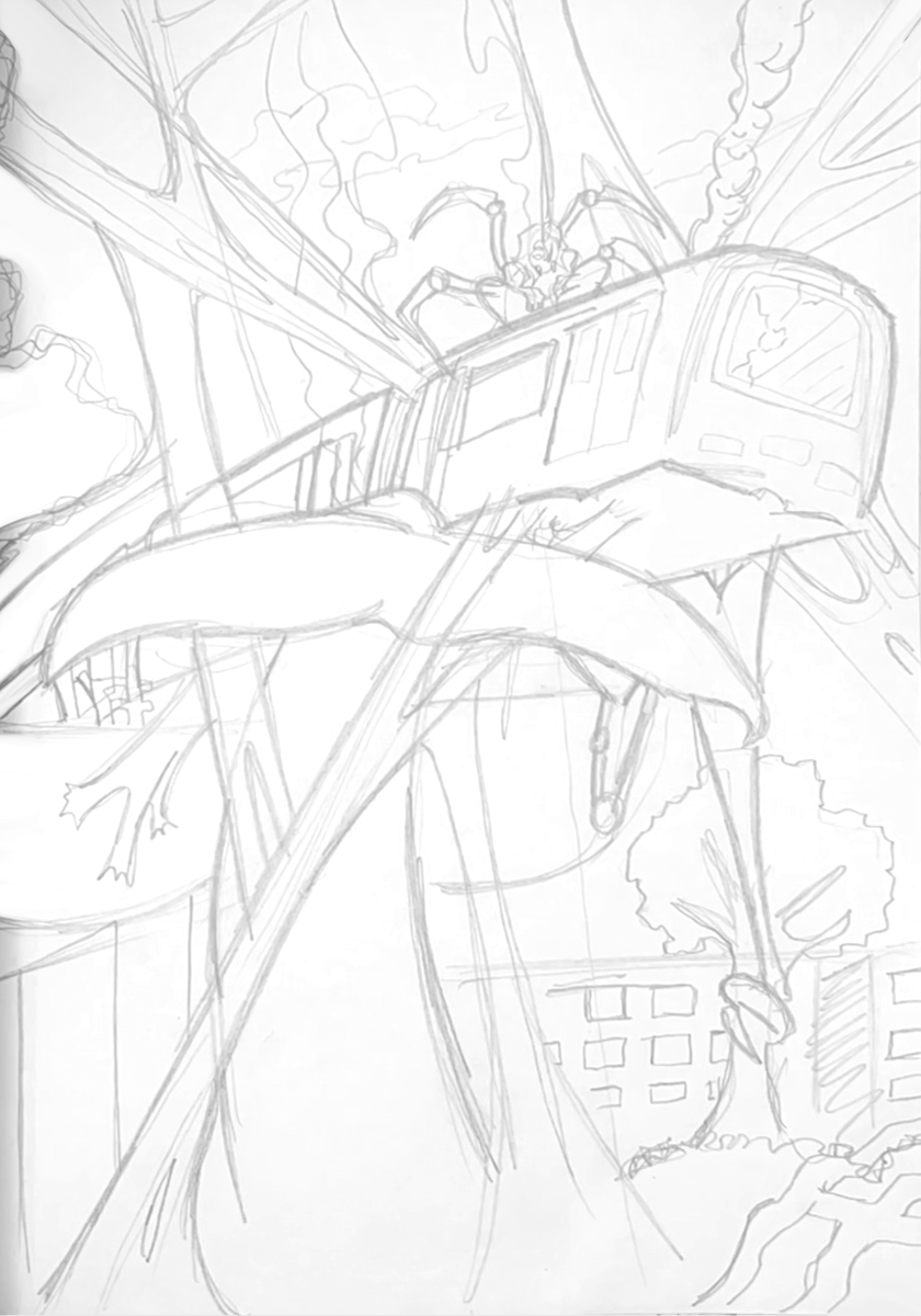 Endymated's tweet photo. Inktober 52’ 2026 : 18 Plane

“Araña has stopped disaster from happening at “the plane” subway station”

#Inktober #illustration #artists #AnimeArt #ArtistOnTwitter https://t.co/vnm29ZLMk5