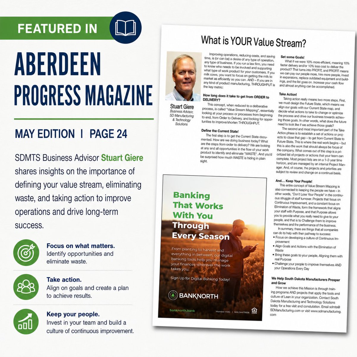 SoDakMTS's tweet photo. Excited to share SDMTS Advisor Stuart Giere's feature in Aberdeen Progress! Read on Page 24: https://t.co/CJ0APjdRQd #LocalBusiness #Community https://t.co/hwBUC4Nzc6