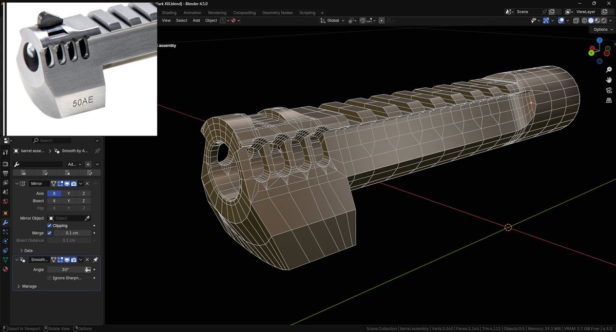 ghostworks_exe's tweet photo. Deagle stuff going on #3dart #blender3d #3dartwork #deserteagle https://t.co/l1N9jXT2WJ