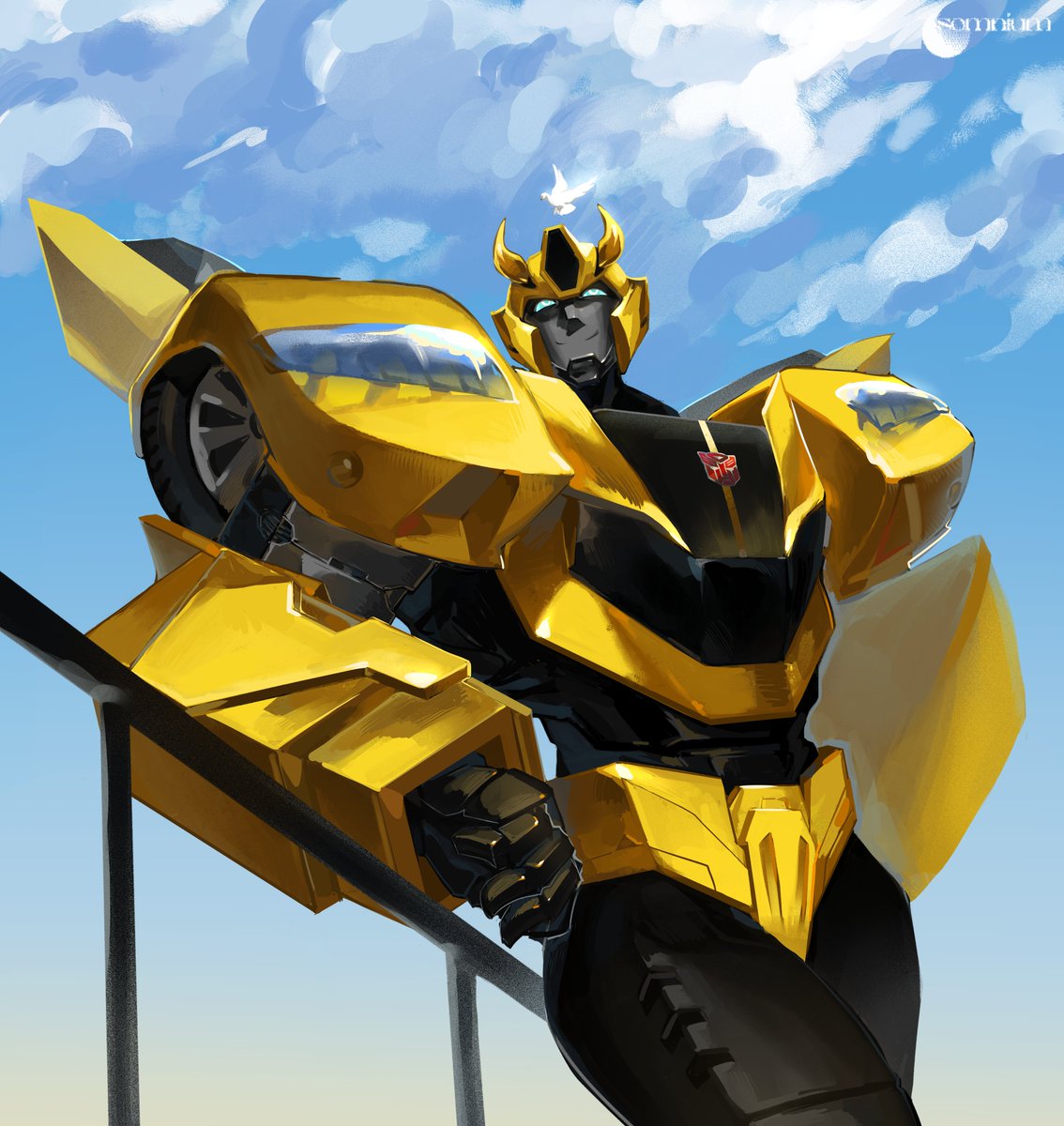 Sleepyeepyhead's tweet photo. #EarthSpark #Bumblebee https://t.co/8uP0ZDTWzQ