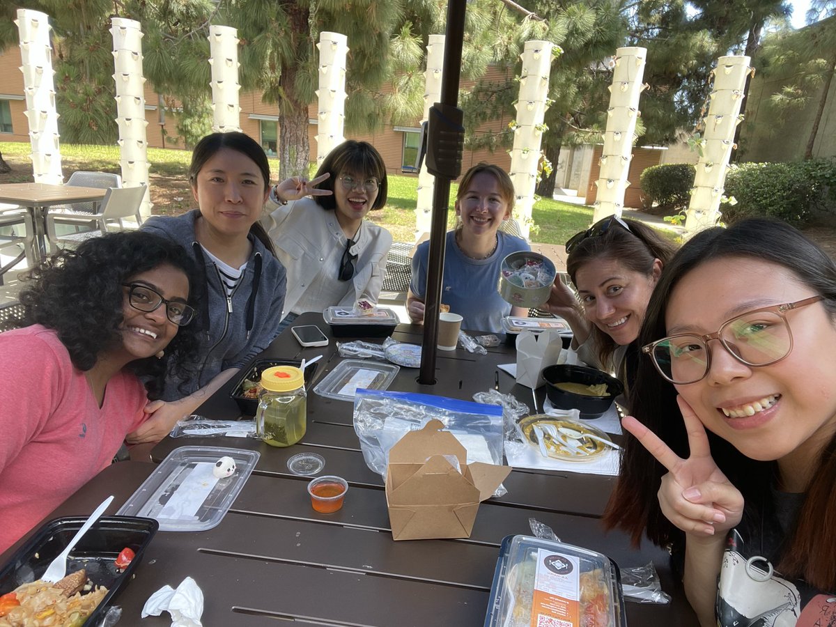 reyes_lab's tweet photo. Thai food for Friday lab lunch ,and Alisa’s return. Thank you Alisa for the cute souvenirs and yummy desserts 
#WomenInStem #ReyesLab https://t.co/utNjKNWM6f