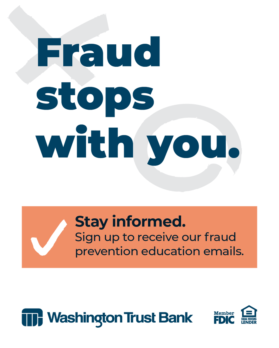 watrust's tweet photo. Fraud is evolving fast. Your defenses should too.

Get timely insights and prevention strategies designed to help you protect your business and your accounts.

Fraud stops with you.

👉 Stay informed → https://t.co/tVka2jSnRy

Equal Housing Lender.  Member FDIC. https://t.co/7eBC9YFlRU