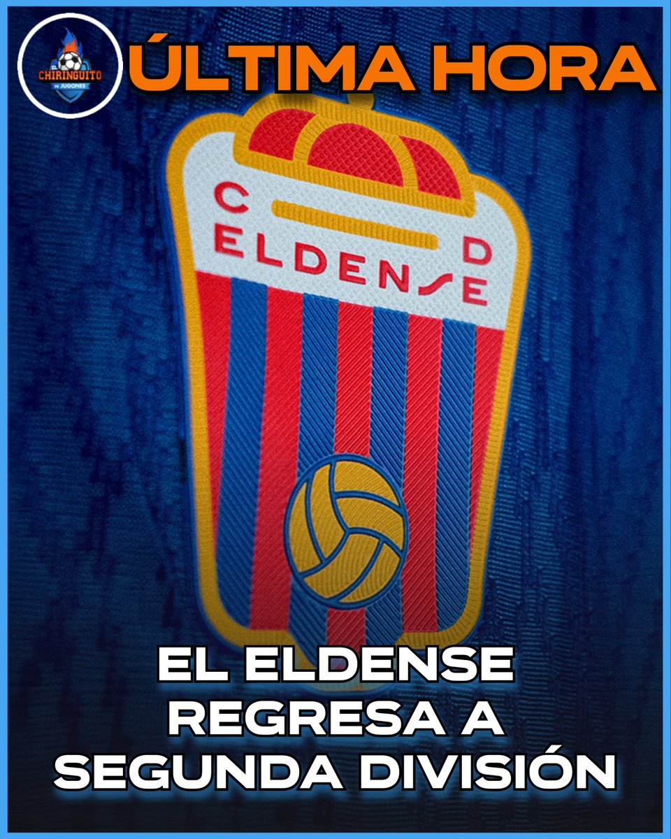elchiringuitotv's tweet photo. ‼️👏 Última hora | El Eldense asciende a Segunda.

👉 La victoria ante el Atlético Madrileño le hace campeón del Grupo II de 1ª REFF.

¡Enhorabuena, @CD_Eldense! https://t.co/Dl2v8V7Zqs