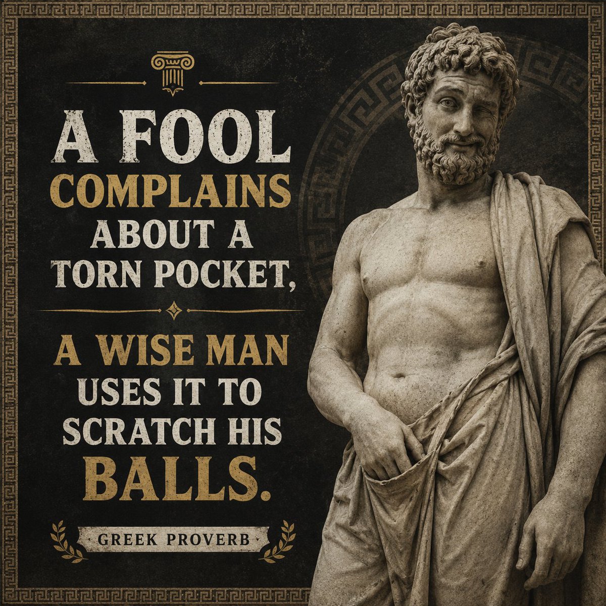 Richard_am50's tweet photo. A stupid person keeps crying about small problems. A wise person finds a way to use the problem to his advantage. It means: Don't complain - be smart and make use of what you have. https://t.co/5v2RkDiwzE