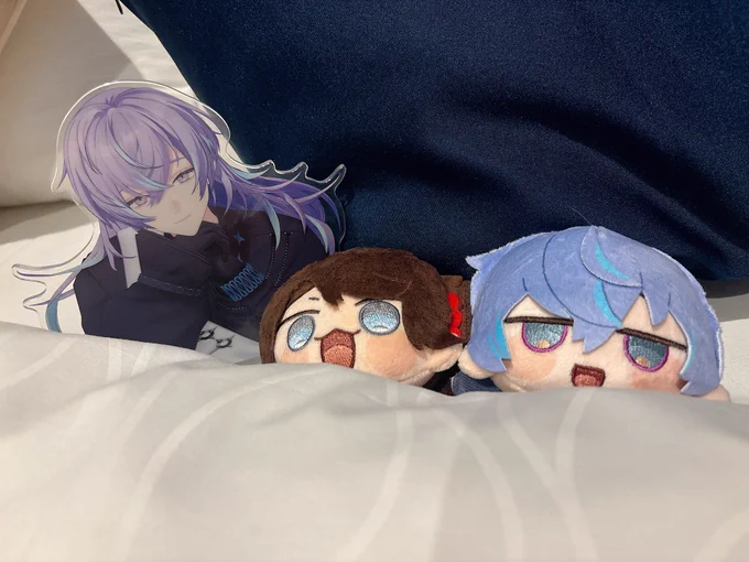寝かしつけてもらった