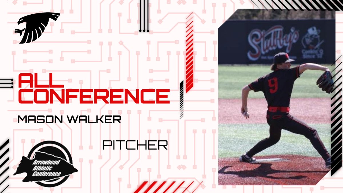 SVSBaseball21's tweet photo. Congrats to this trio on receiving All Arrowhead Athletic Conference honors. All 3 players collected these honors as Freshman and as Sophomores. Mason Walker led all pitchers in votes and was nominated for player of the conference of the year but missed out on that honor. https://t.co/xMrTHkhBGM