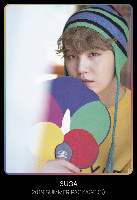 2019 BTS SUMMER PACKAGE SUGA【DVD】 2️⃣0️⃣8️⃣ SUGA - 2019 SUMMER PACKAGE (5) #bcdapp #bcdcollection