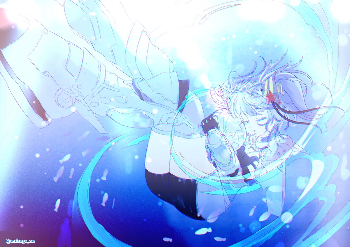 milanga_cat's tweet photo. My participation in the art contest proposed by @b0throps ,I hope you like it. My idea is that she rests peacefully, being the guardian of the sea 🐠.𖥔 ݁ ˖   ✦    ‧₊˚ ⋅

#b0throps https://t.co/fyBmNNfTXC