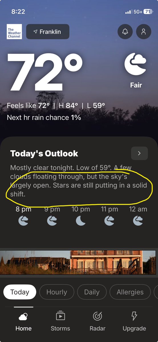 BenjaminPGarner's tweet photo. .@weatherchannel how old is your intern that writes these up? https://t.co/96MXZShD5O