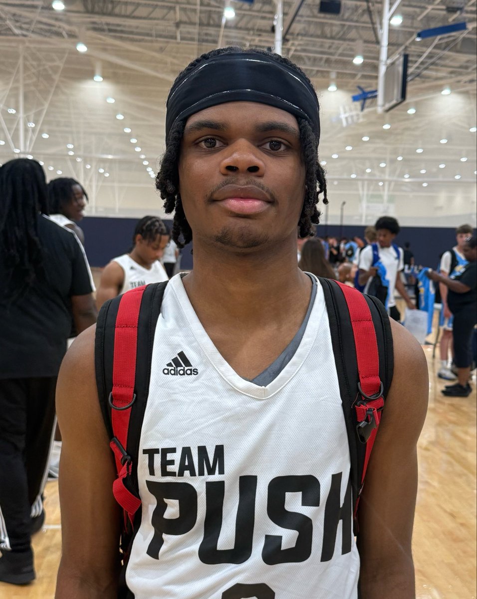NorfolkKnights's tweet photo. Team Push 5’10 2027 Tashawn Cuffee (Western Branch HS) mixes quick, slashing drives to the rim with the ability to knock down the jumper from anywhere on the floor at a high rate.  Tashawn can blow by his defender in a flash and does a nice job getting his shot in traffic and converting around the rim.   He can best you from deep with the jumper and is near automatic out of catch and shoot action.   He hits the 1 and 2 dribble pull-up and also does a nice job using step backs to creat separation from his defender.  A threat as both a passer and a scorer on the move.  Tashawn brings great energy on both ends of the floor.  A name to watch for!!  Tashawn holds an offer from Paul D Camp Community College.  #BigShots #RichmondSpringLiveOpen @BigShotsToday @BigShotsGlobal