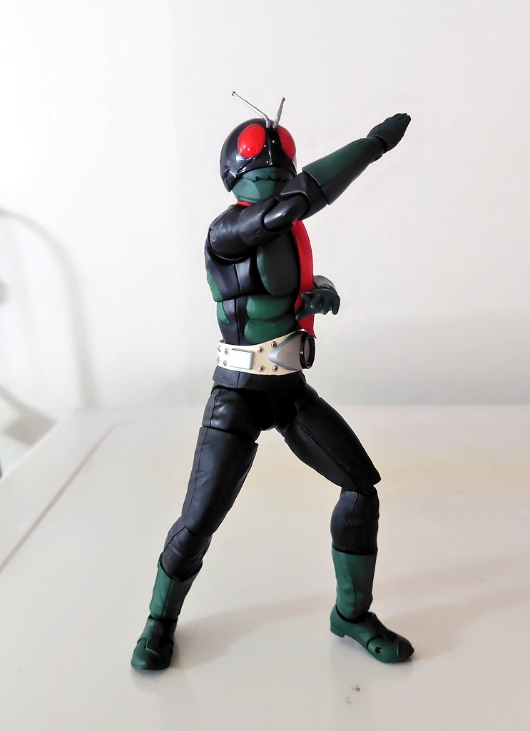 真骨彫・仮面ライダー旧1号(桜島Ver.)。 1号のカラーリングでもかなり