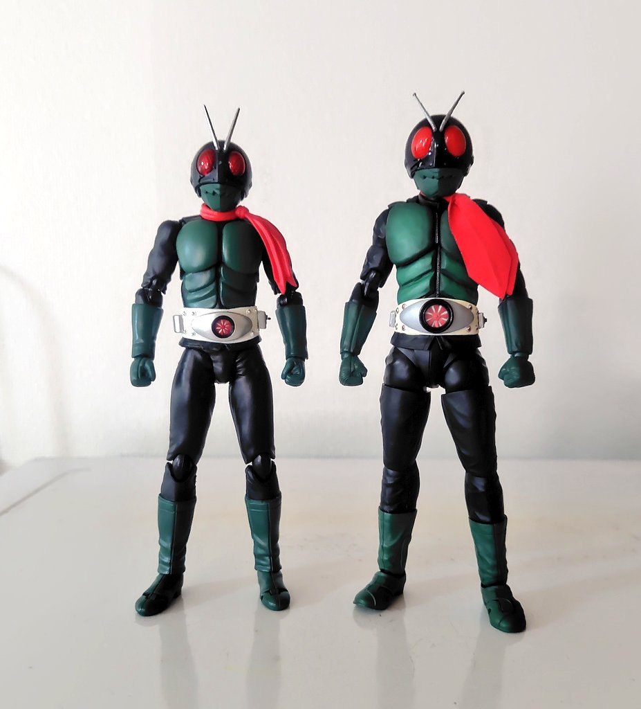 真骨彫・仮面ライダー旧1号(桜島Ver.)。 1号のカラーリングでもかなり