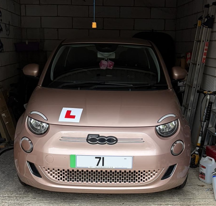 DanielF29's tweet photo. Bought this for my daughter the other day. Honestly it is more fun to drive than the Taycan! @evmanuk @eV_Newt https://t.co/ZWe0fkflBx