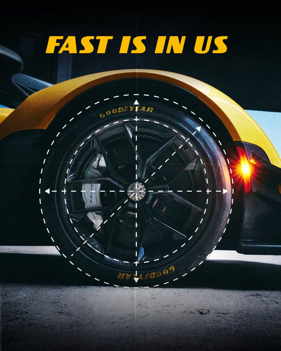 goodyear's tweet photo. You don’t just put any tire on a $4M hypercar. Here’s why our Eagle F1 SuperSport makes sense: https://t.co/Pw8OjdDGwP