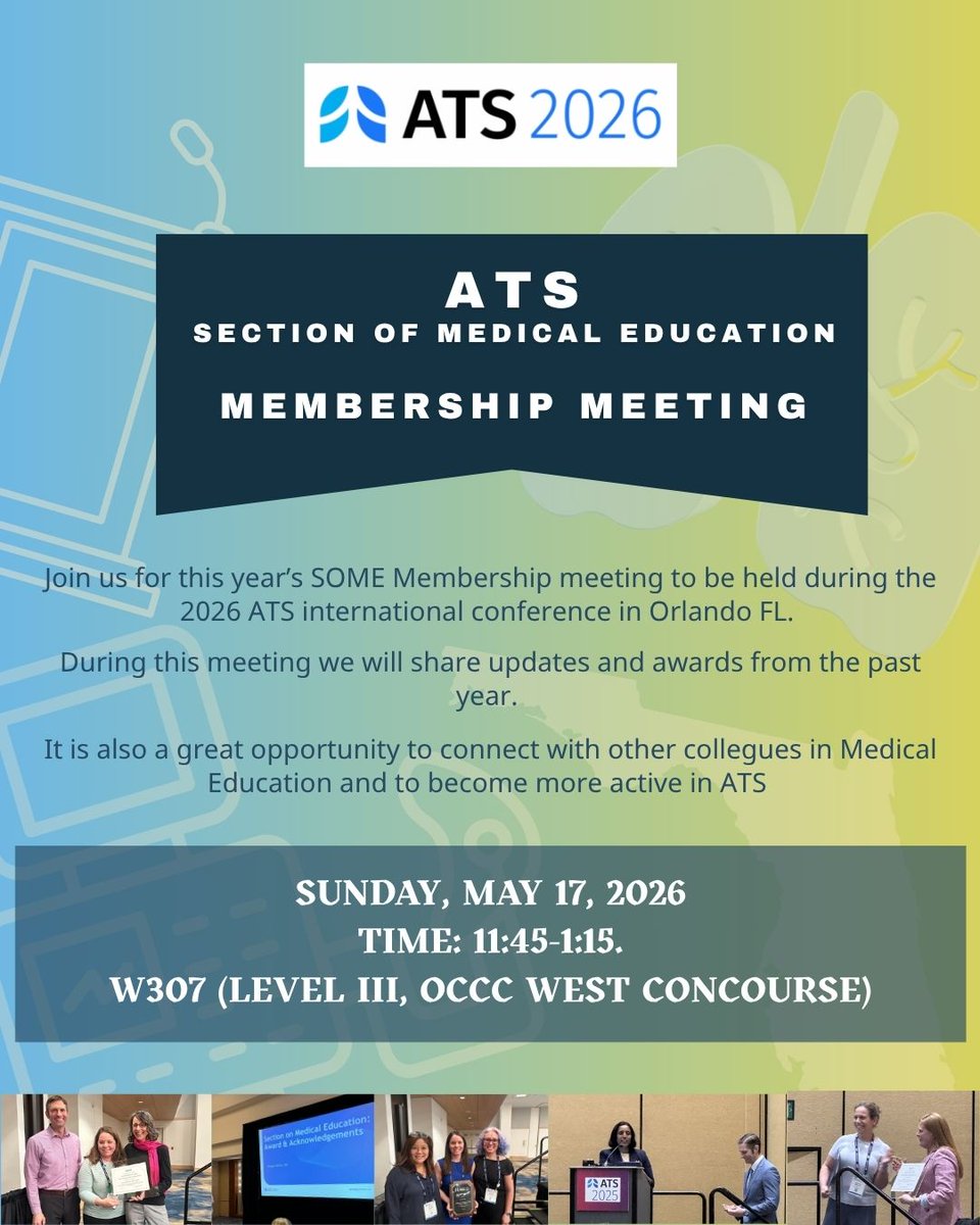 ATS Section on #MedEd tweet media