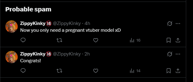ZippyKinky's tweet photo. Apparently this account is considered as probable spam????? weird, but okay XD https://t.co/h1hFIPzpsG