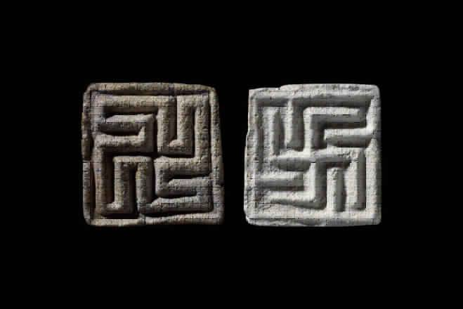 In Indus civilization, Swastika is found in both directions. Two ...