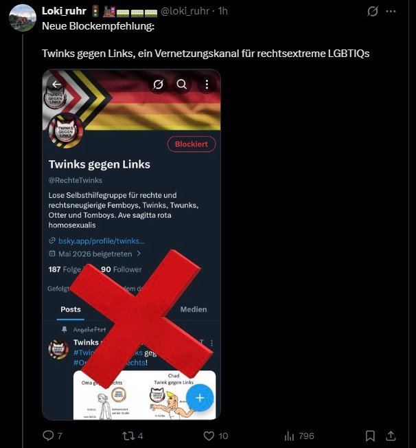 Twinks gegen Links tweet media