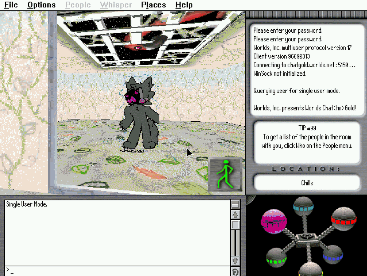 dzinput_dll's tweet photo. modded my purple creature into 1995 equivalent of vrchat (worlds chat gold) :)
yeah the server no longer works so no online support

yeah it's an old one as i did show before, i should make a new one some day :)) https://t.co/dYJO7HulzZ