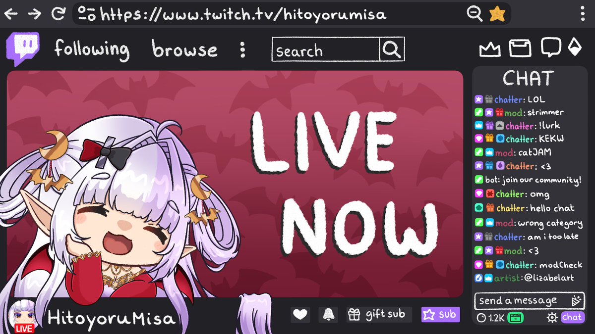 Hitoyoru Misa | (VCvlt)🦇☀️ Vamp Vtuber tweet media