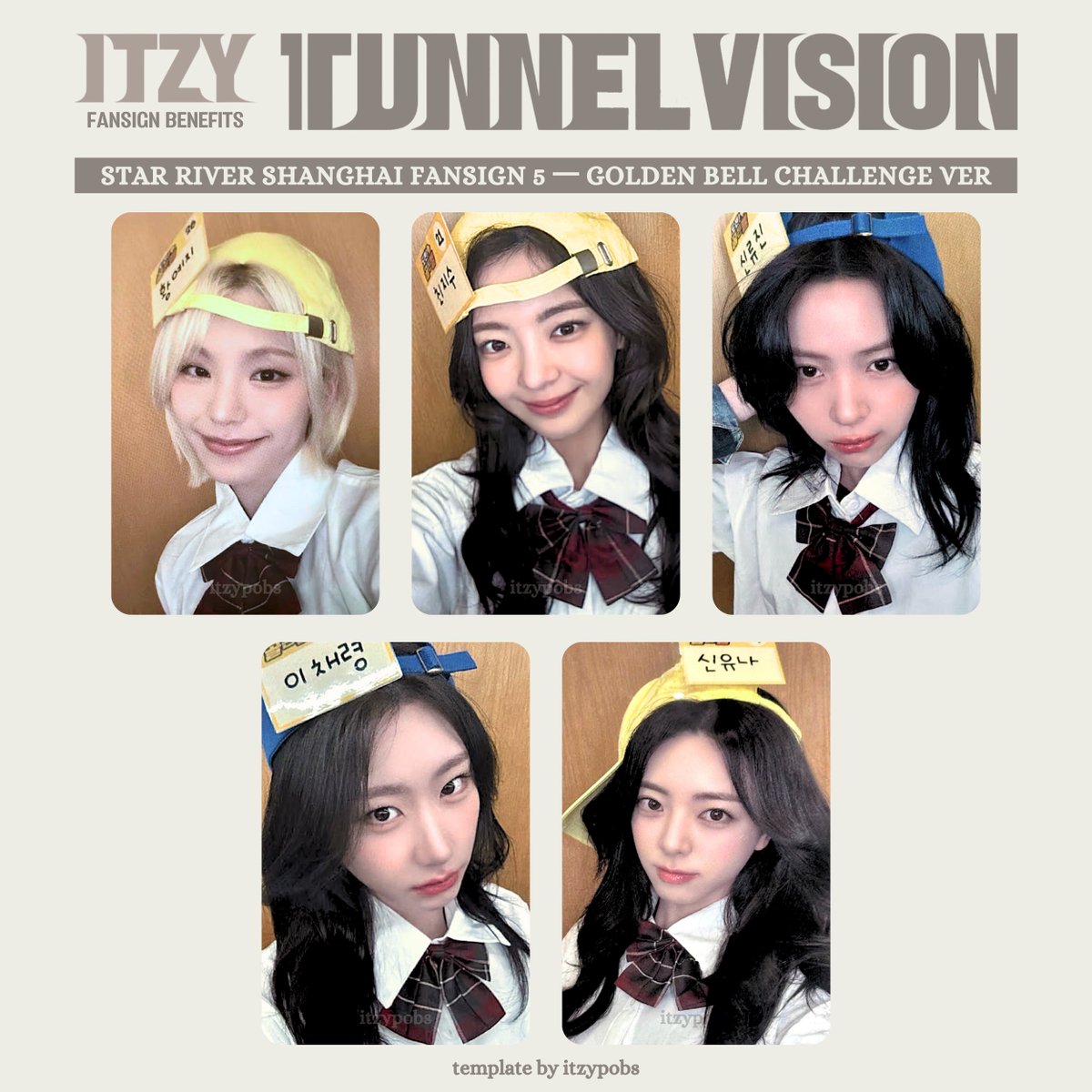 ITZY TUNNEL VISION star 上海 サイン会 トレカ updated templates with better scans!  also realised i forgot to