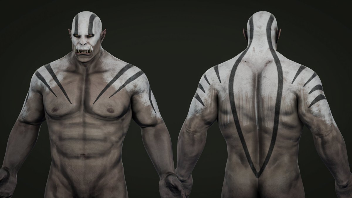 Alexanderj3D's tweet photo. Exploring different clan identities and texture variations for this Orc warrior, from battle-scarred veteran to ritual warpaint variants.

Commissions OPEN for custom characters, creatures, and avatars. DM if you want to bring your idea to life.

#ZBrush #CommissionsOpen https://t.co/H712aQT5qC