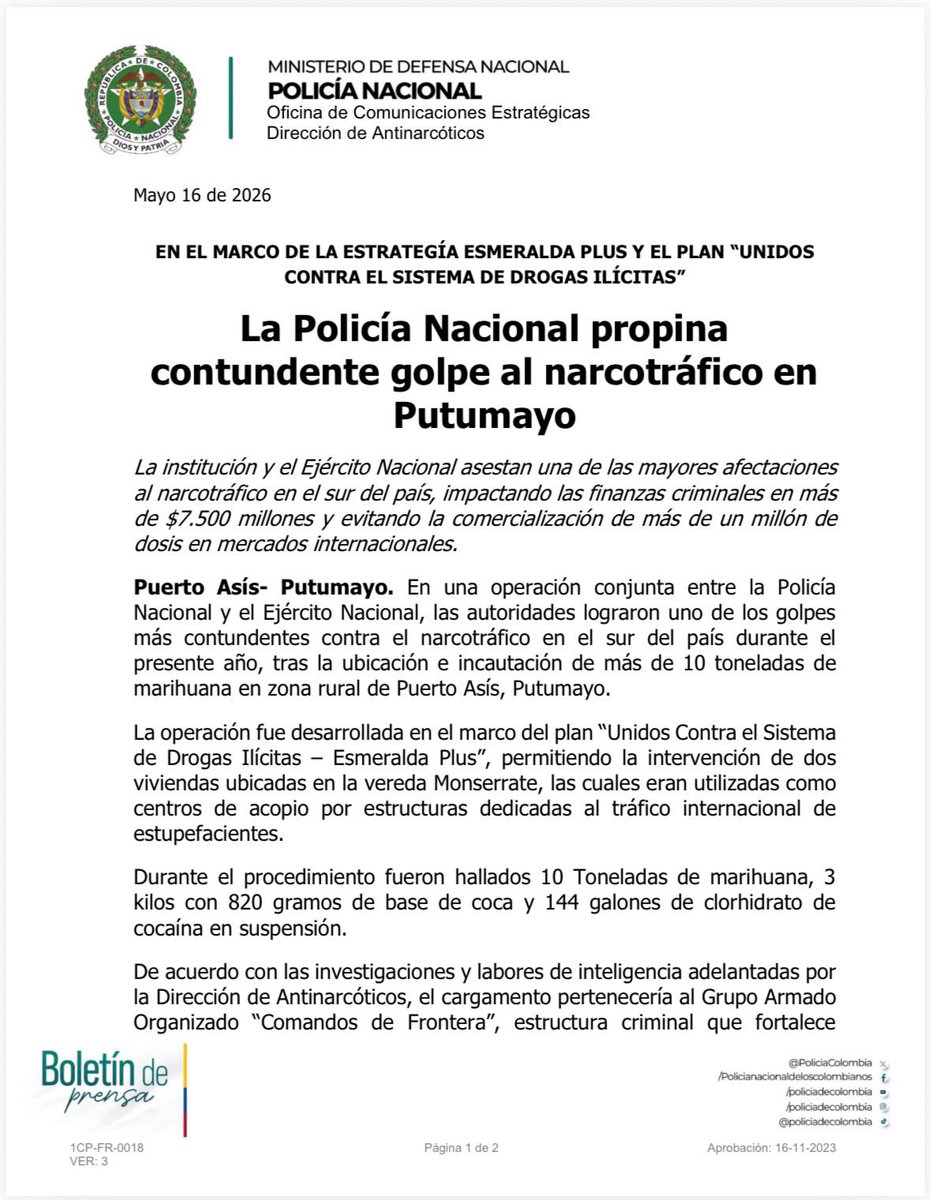 Policía de Colombia tweet media