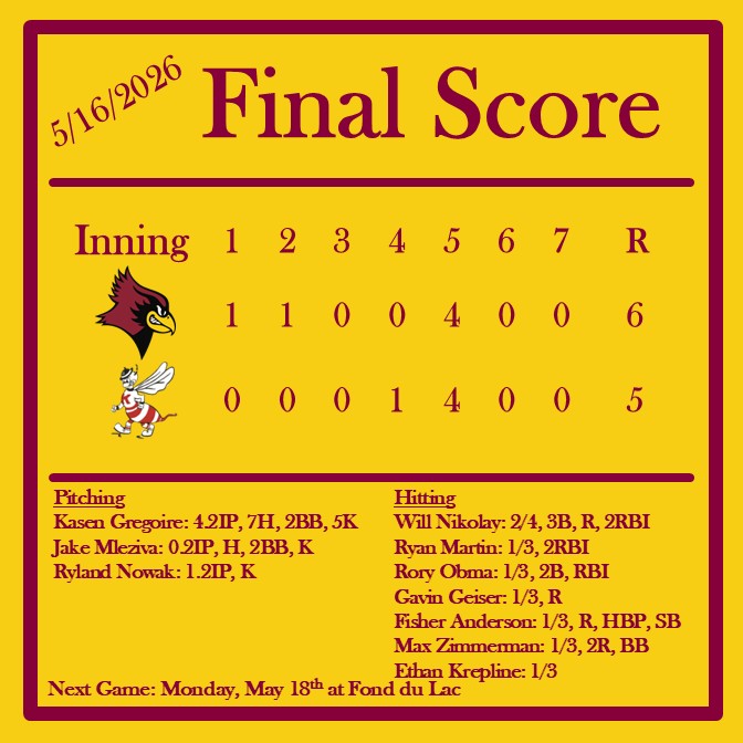 De Pere Redbird Baseball ⚾️ tweet media