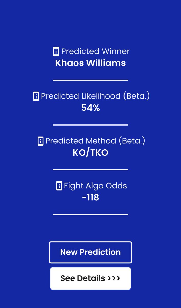 Fight Algorithm UFC Bets tweet media