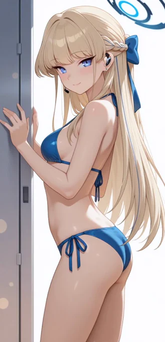 夏のトキ SFW No nudity, no suggestive intent. Healthy sporting swimwear style illustration. #ブルアカ #BlueArchive