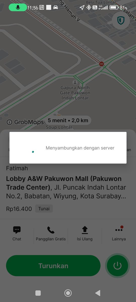 che_hendro's tweet photo. @Telkomsel apa ada kendala dgn koneksi internetnya ? Atau servernya @GrabID yg lagi ngedown ? https://t.co/BoCCH8pm3x
