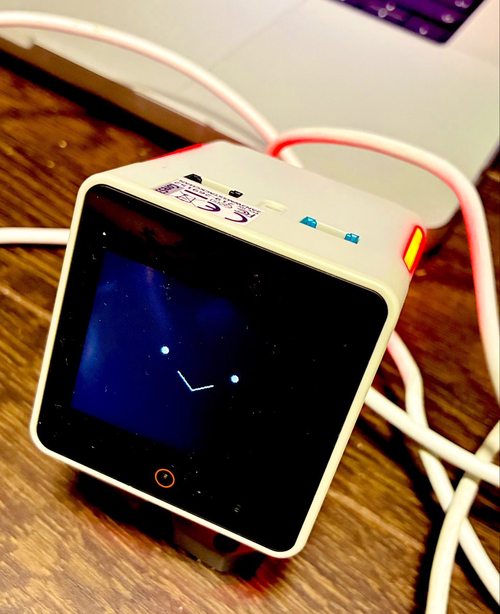 bash0C7's tweet photo. ｽﾀｯｸﾁｬﾝ ﾋﾟｺﾙﾋﾞｰが笑ったよ 
#picoruby picoruby-ble ESP32 porting(WIP)実績 https://t.co/tF6peh3Jcg