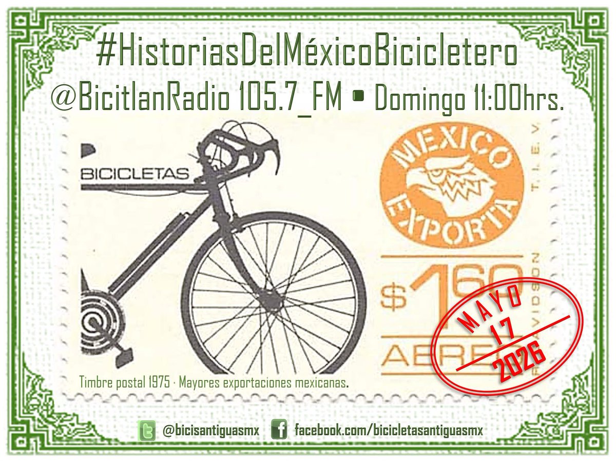 rogeliopinto's tweet photo. ¡Sintonicen este domingo 17 mayo @BicitlanRadio 11:00am! Por @Reactor105.7 FM y nuestras #HistoriasDelMexicoBicicletero 

Ccp @andreslajous @javiermalagon @ReyPeatonMX @FernandoChamizo @marthadelgado @MIBiciCDMX https://t.co/JxaxXqrn9J