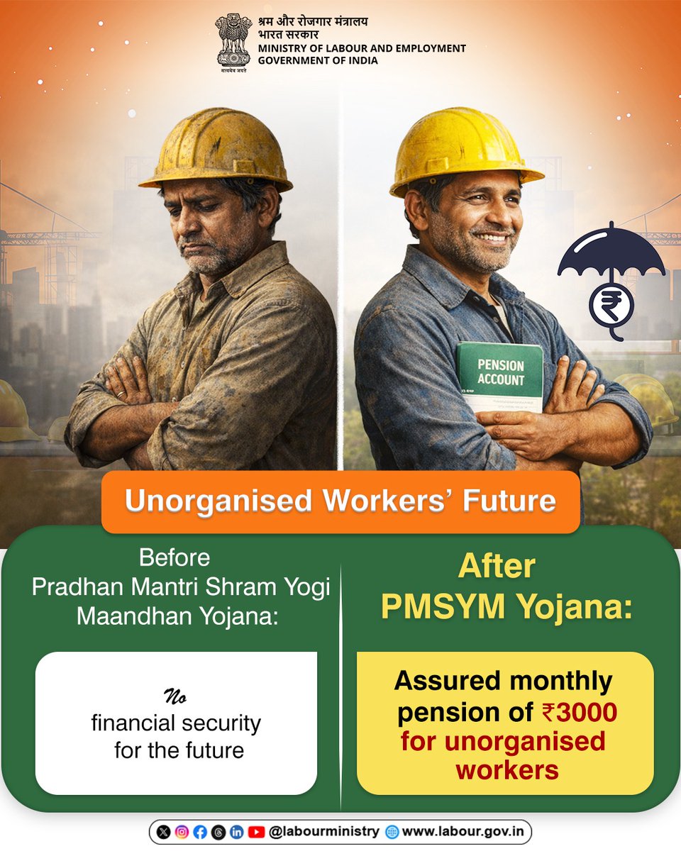 Ministry of Labour & Employment, GoI tweet media