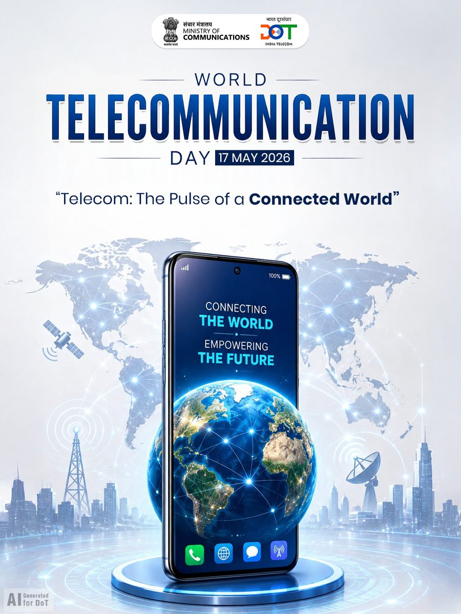 mdnazim212's tweet photo. Telecommunication connects not just networks, but people, dreams, and opportunities.

“Proud to be part of the telecom industry.”

#WorldTelecommunicationDay
#WTISD
#Telecom
#5G
#Connectivity
#DigitalIndia
#Telecommunications
#RAN
#NetworkOptimization
#TelecomEngineer
#Wireless https://t.co/ChhL9gRdng