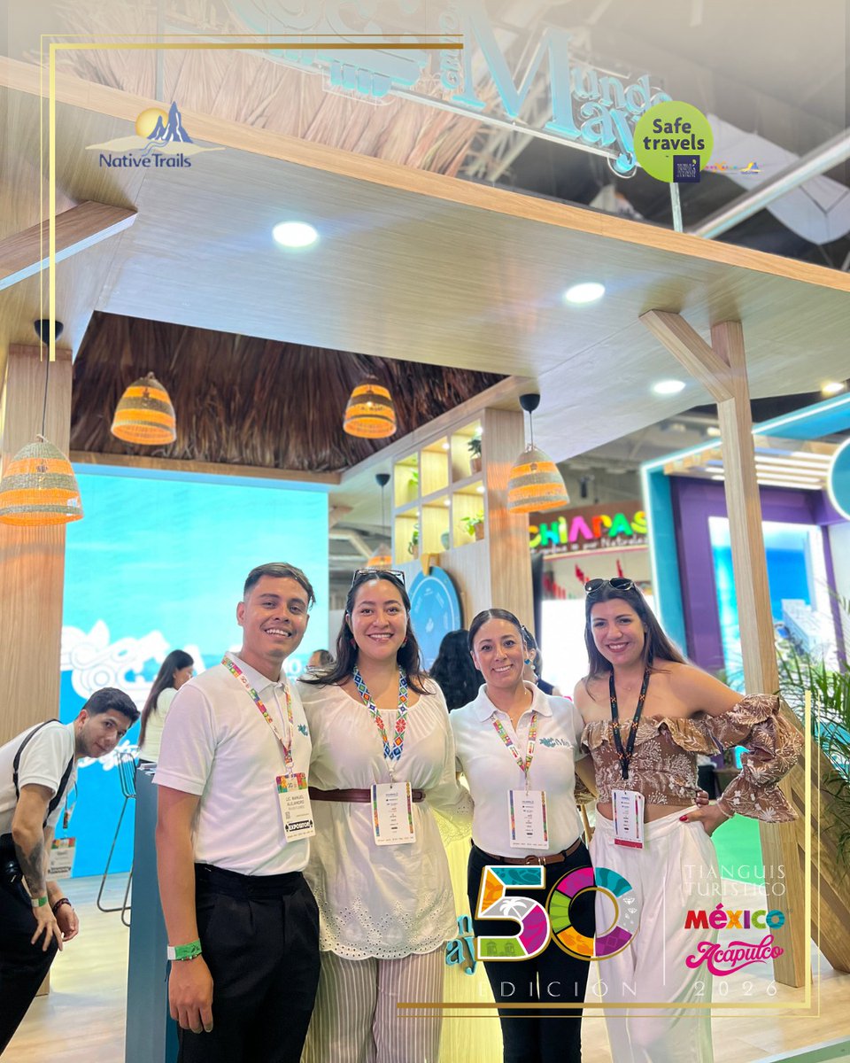 MxNative's tweet photo. 50 años de Tianguis Turístico y Native Trails estuvo presente en Acapulco 🇲🇽
Fortalecimos alianzas para seguir llevando lo mejor de México al mundo.  
Gracias a todos los que hacen posible crear experiencias de clase mundial.  
#TianguisTurístico50 #TurismoMéxico https://t.co/2DJISTq52B