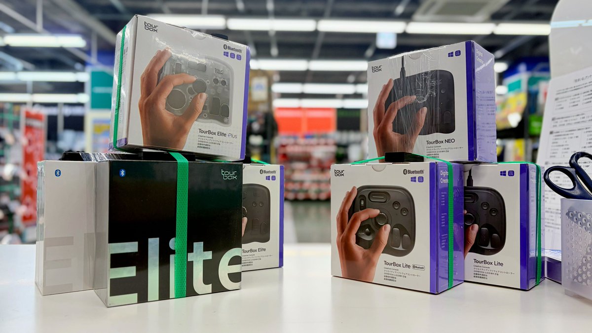 商品情報🥳】 \クリエイター向け左手デバイス// TourBox商品 各種在庫