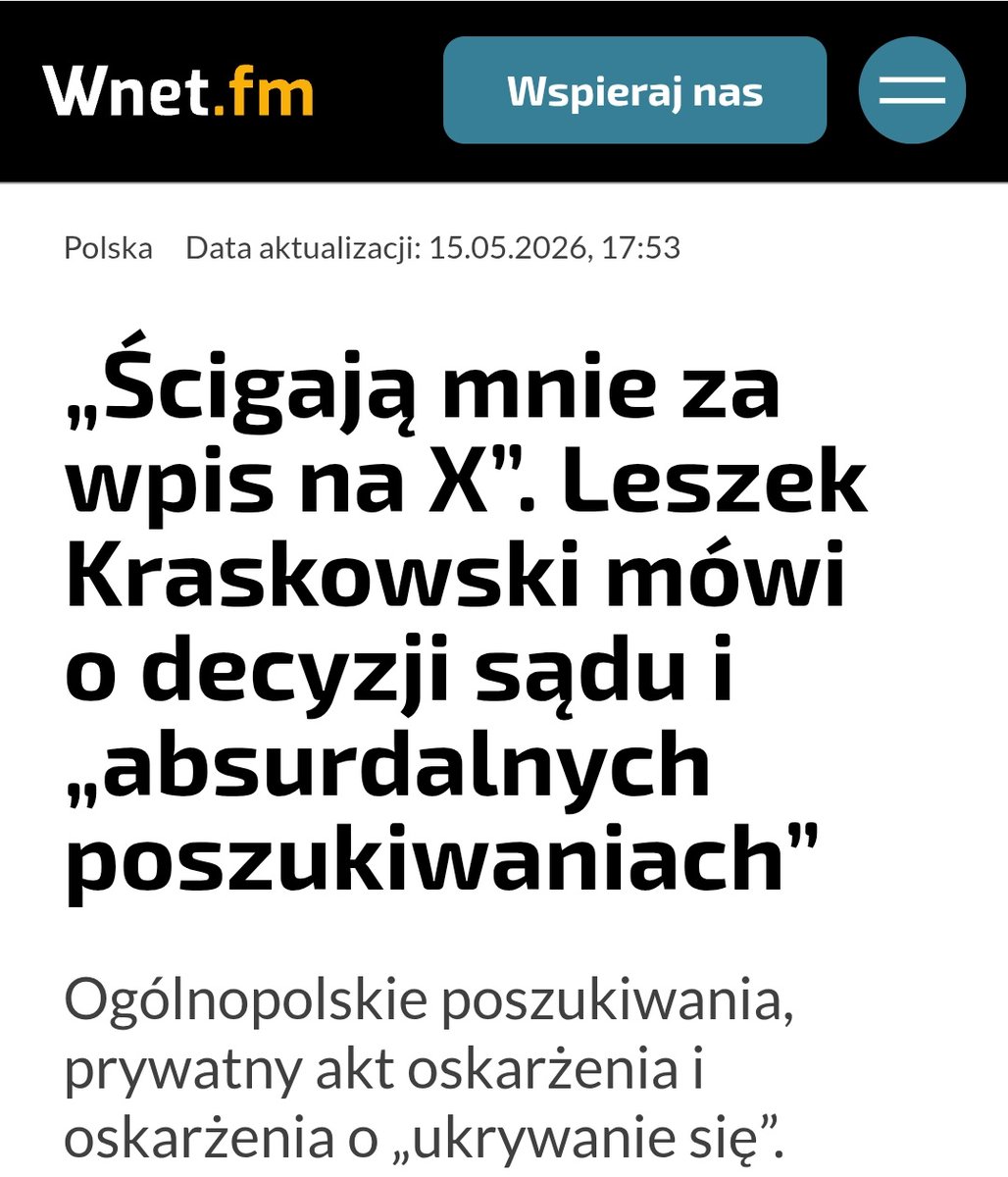 Leszek Kraskowski Reporterzy Online tweet media