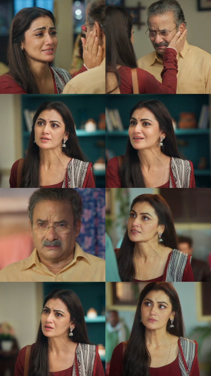 Itswarnali's tweet photo. The amount of love &amp; respect she receives is truly unmatched. Everything else is temporary, but the footprints she leaves behind wherever she goes, the impact she creates in people's hearts will stay with her forever❤️🧿

beti ka pehla hero her papa 🫶
#SritiJha #TumDenaSaathMera https://t.co/h30UD77wn9