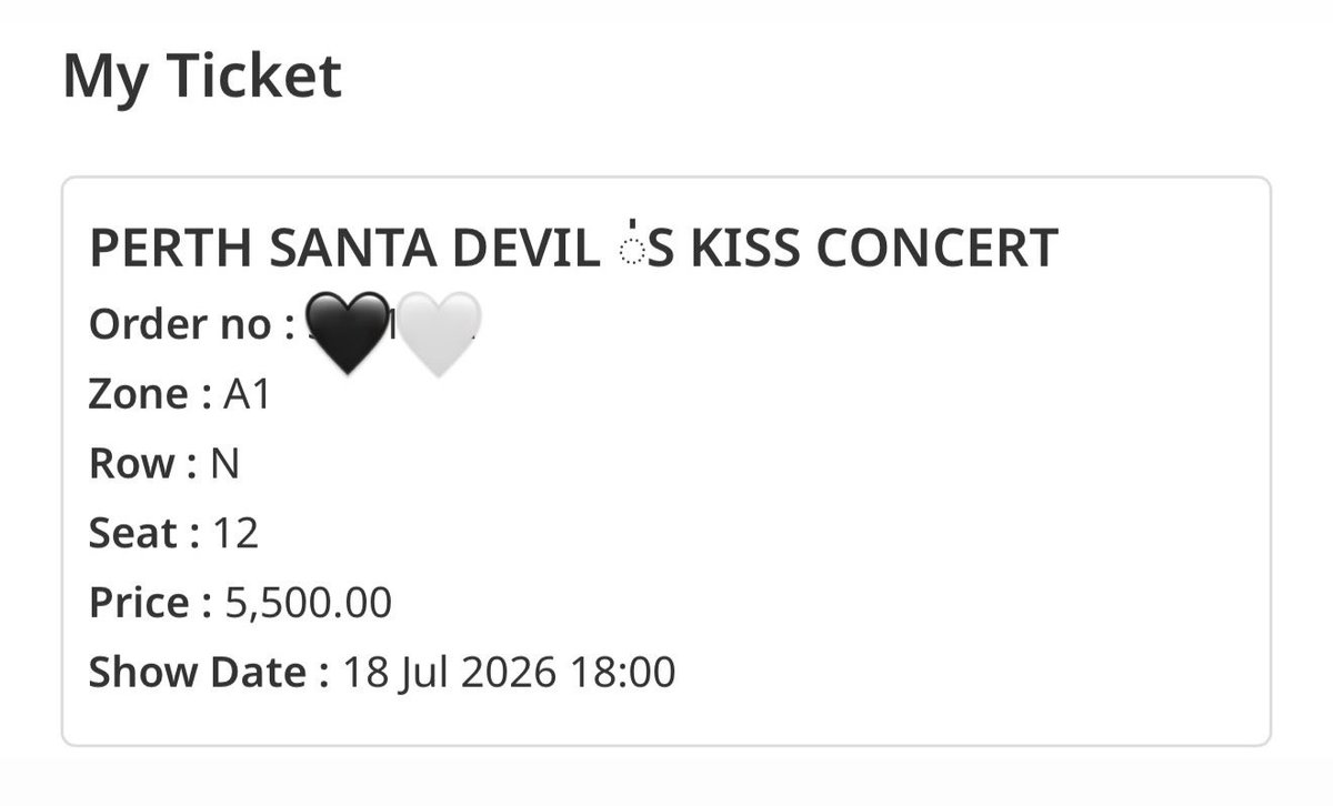diamond4YOO's tweet photo. WTS  x1 18 July Saturday ticket 
Zone A1 ( 5500 ) 
 
5000 baht ( cash only ) 
Meet up and pay face to face at the venue 

#PerthSantaConcert https://t.co/sQGvYL4rSO